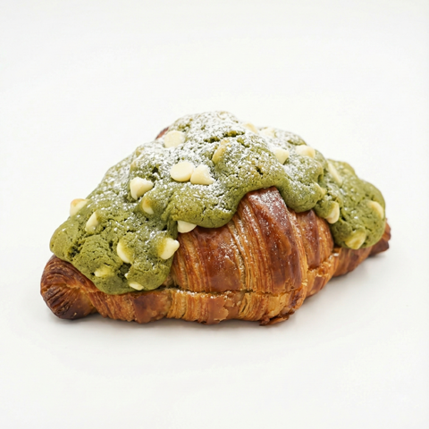 Matcha White Chocolate Crookie